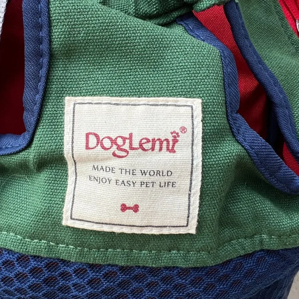 Doglemi Dog Carrier Backpack Front Facing Airline Approved. Multicolored